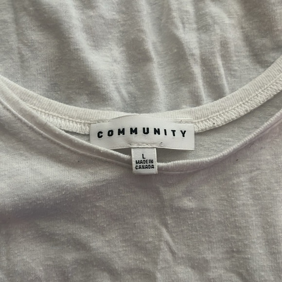 Women’s Community Black Tee & White Tank Bundle - Medium & Large - Picture 2 of 3